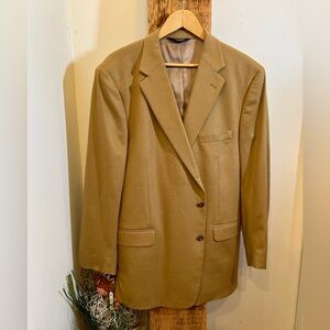 Jos. A. Bank 100% Cashmere Tan Blazer